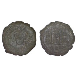 Follis Maurice Tibère (585-586), SB 494 atelier Constantinople