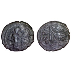 Follis Héraclius et Heraclius Constantine (612-613), SB 834 Nicomedia 2eme officine