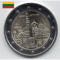 2 euros commémoratives Lituanie 2020 Colline des croix pieces de monnaie €