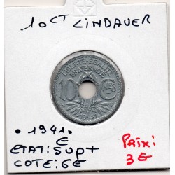 10 centimes Lindauer .1941. C- Sup+, France pièce de monnaie