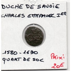 Duché de Savoie, Charles Emmanuel 1er (1580-1630) quart de sol Chamberry