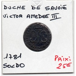 Duché de Savoie, Victor-Amédée III (1781) Soldo