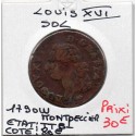 Sol 1790 N Montpellier Louis XVI pièce de monnaie royale