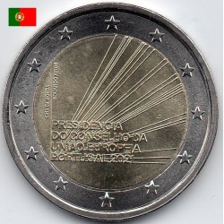 2 euros commémoratives portugal 2021 Présidence de l'UE pieces de monnaie €