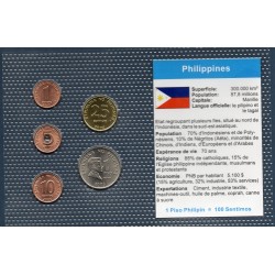 Philippines Série 5 pièces 2002-2005 FDC pièces de monnaie