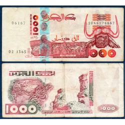 Algérie Pick N°140, Billet de banque de 1000 dinar 1995