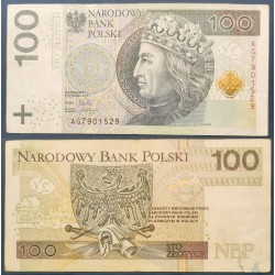 Pologne Pick N°186a, Billet de banque de 100 Zlotych 2012