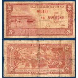 Viet-Nam Sud Pick N°13a, B Billet de banque de 5 dong 1955