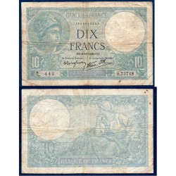 10 Francs Minerve TB 5.10.1939 Billet de la banque de France
