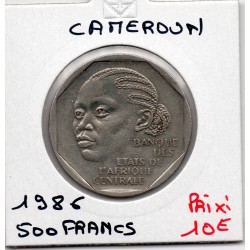 Cameroun 500 francs 1986 Sup-, KM 23 pièce de monnaie