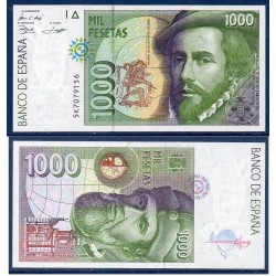 Espagne Pick N°163, Neuf Billet de banque de 1000 pesetas 1992
