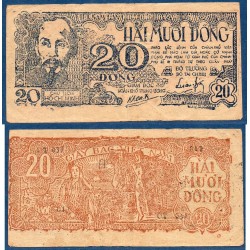 Viet-Nam Nord Pick N°25a, Billet de banque de 20 dong 1948