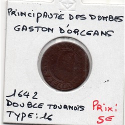 Principauté des Dombes, Gaston d'Orleans (1639) Double Tournois Type 8