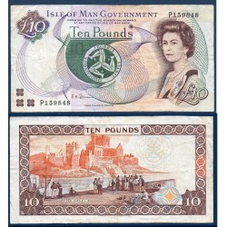 Ile de man Pick N°44b, Billet de banque de 10 Pounds 2002