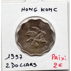 Hong Kong 2 dollar 1997 Sup, KM 64 pièce de monnaie
