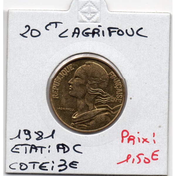Piece De 20 Centimes De Franc 1981