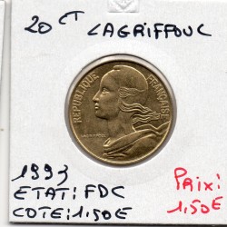20 centimes Lagriffoul 1993 FDC, France pièce de monnaie