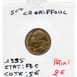 5 centimes Lagriffoul 1995 FDC, France pièce de monnaie