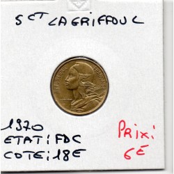 5 centimes Lagriffoul 1970 FDC, France pièce de monnaie
