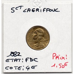 5 centimes Lagriffoul 1982 FDC, France pièce de monnaie
