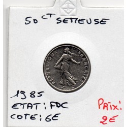 1/2 Franc Semeuse Nickel 1985 FDC, France pièce de monnaie
