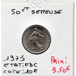 1/2 Franc Semeuse Nickel 1973 FDC, France pièce de monnaie