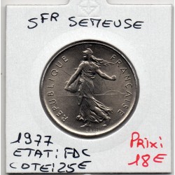 5 francs Semeuse Cupronickel 1977 FDC, France pièce de monnaie