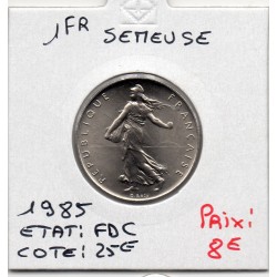 1 franc Semeuse Nickel 1985 FDC, France pièce de monnaie