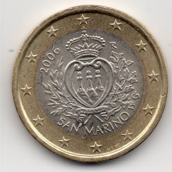 Pièce 1 euro Saint-Marin 2006
