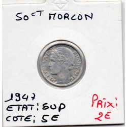 50 centimes Morlon 1947 Sup, France pièce de monnaie