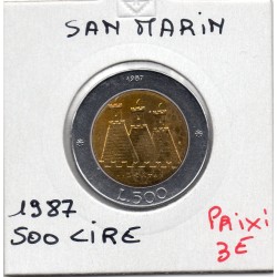 Saint Marin 500 lire 1987 FDC, KM 209 pièce de monnaie