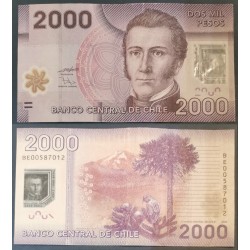 Chili Pick N°162a, Billet de banque de 2000 Pesos 2009