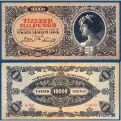 Hongrie Pick N°126, Billet de banque de 10000 Millions Pengo 1946