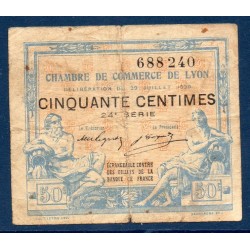 Lyon 50 centimes TB 29.8.1920 Pirot 22 Billet de la chambre de Commerce