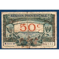 Provence 50 centimes B 31.12.1922 Pirot 9 Billet de la chambre de commerce