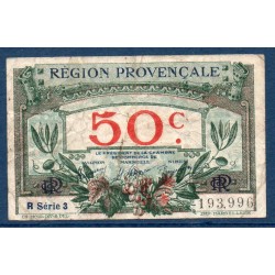 Provence 50 centimes TTB 31.12.1922 Pirot 7 Billet de la chambre de commerce