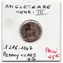 Angleterre Henri III 1 penny 1216-1247 TTB pièce de monnaie