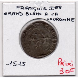 Grand Blanc à la couronne Francois 1er (1515) pièce de monnaie royale