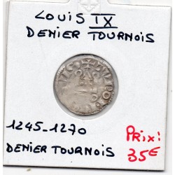Denier Tournois Louis IX (1245-1270) pièce de monnaie royale
