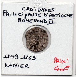 Croisade Principauté d'Antioche, Bohemond III 1149-1163 denier