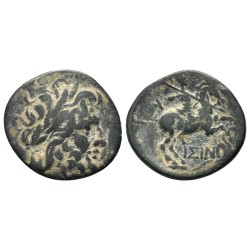 Pisidie, Isinda ae19 (-200 à -100) Zeus et Cavalier