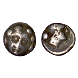 Pisidie, Selge Diobole argent (-300 -200) Gorgone athéna