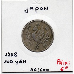 Japon 100 yen Showa an 33 1958 TTB, KM Y77 pièce de monnaie