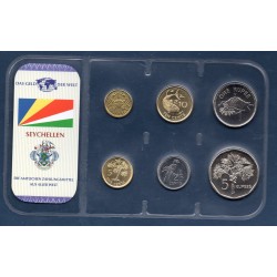 Seychelles Série 6 pièces 2003-2007 FDC pièces de monnaie