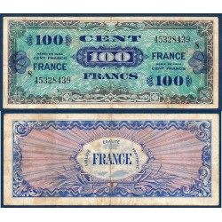 100F France série 8 TTB- 1945 Billet du trésor Central