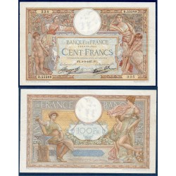 100 Francs LOM TTB- 9.9.1937 Billet de la banque de France
