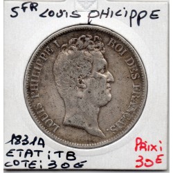 5 francs Louis Philippe 1831 A tranche relief TB, France pièce de monnaie