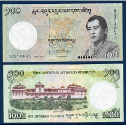 Bhoutan Pick N°32c Billet de banque de 100 Ngultrum 2015