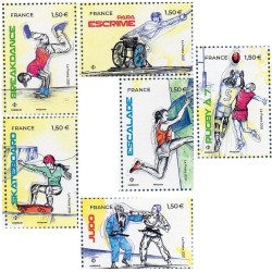 Timbres France Yvert No 5499-5504 Sport Couleur Passion luxes **
