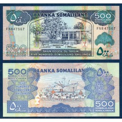 Somaliland Pick N°6f, Billet de banque de 500 Shilings 2006